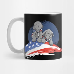 American Dog Design Mug